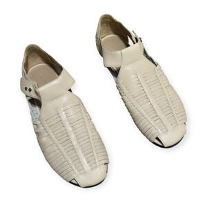 Lauren Manoogian Beige Cream Mesa Woven Sandals EU 41 US 10.5 to 11